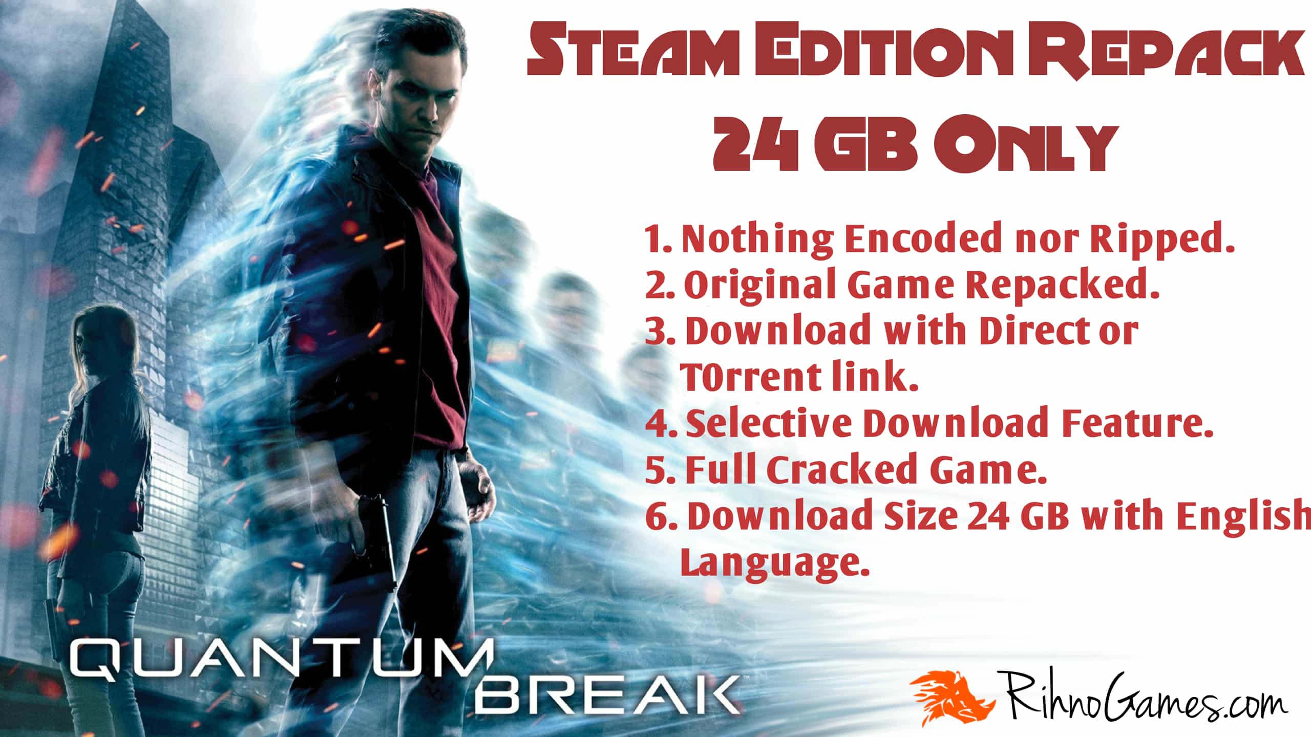 Quantum Break Free Download Repack Steam Edition