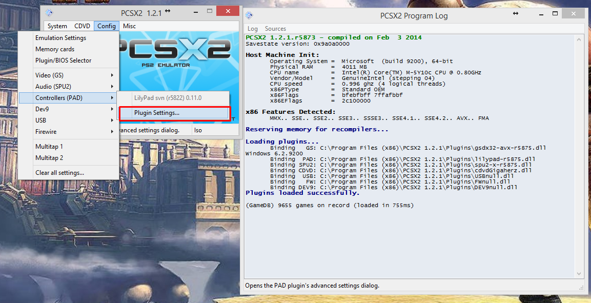 PCSX2 Controls