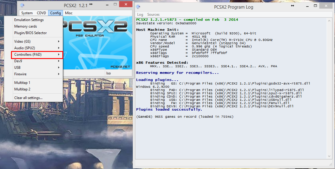 pcsx2 keyboard controls mapping